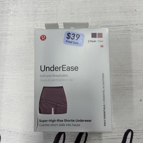 Lululemon UnderEase Super High-Rise Shortie Underwear 2 Pack Medium New in Box - Picture 1 of 4